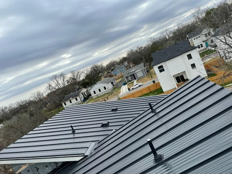 Standing seam metal roof panels with vents for Skylight Repair in East Brunswick
